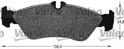 VALEO 598046 Brake Pad Set, disc brake